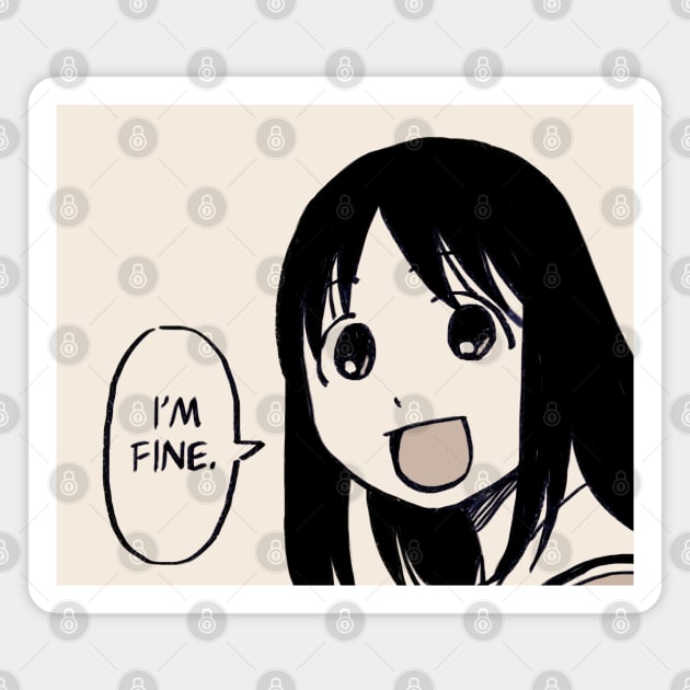 osaka says i'm fine / azumanga daioh Magnet by mudwizard